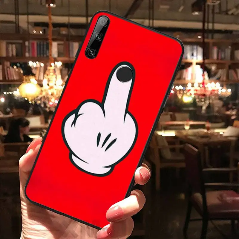 LJHYDFCNB Прохладный жест Bling симпатичный чехол для телефона Huawei Y5 Y6 Y7 Y9 Prime Pro II 2019