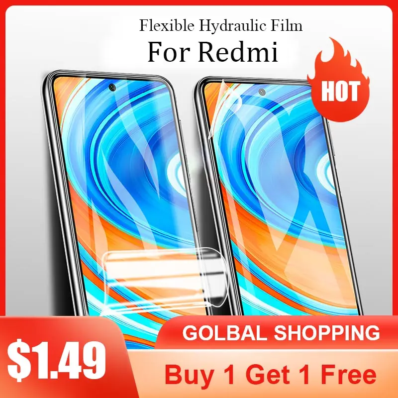 

Защитная пленка на весь экран для Xiaomi Redmi Note 8 8t 9 10 Pro Max 9 s, мягкая Гидрогелевая пленка для Xiaomi Mi 9T Pro, защитное стекло
