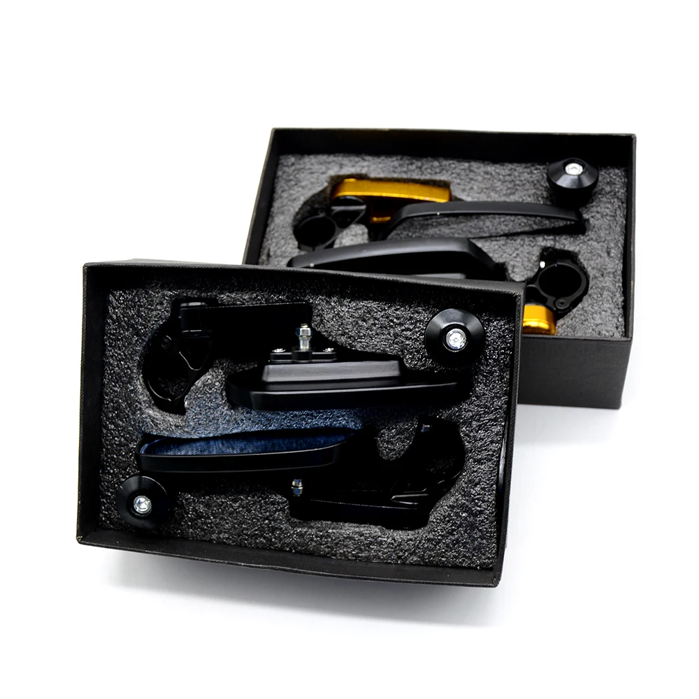 7/8 &quot22 мм зеркало заднего вида мотоцикла черная ручка бар конец боковые зеркала