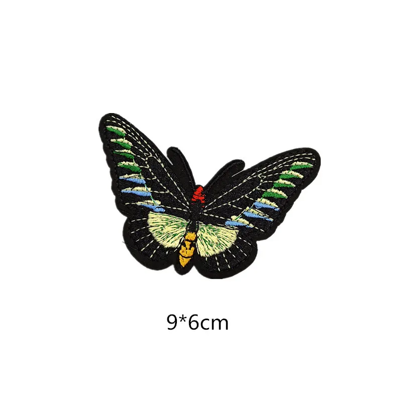 Вышитые тканевые наклейки с вышивкой бабочки значки Мультяшные милые вышитые