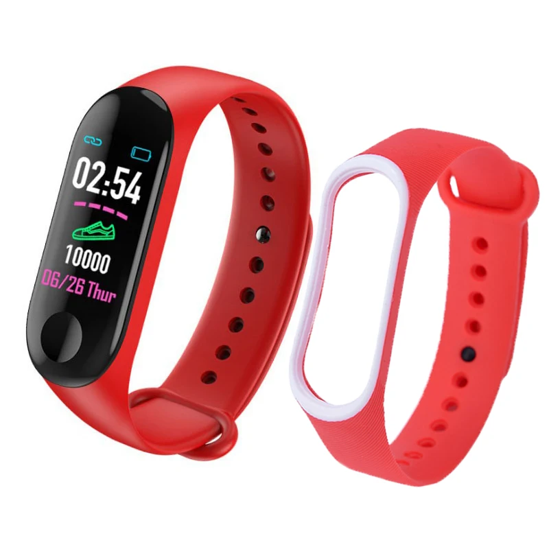Цветной двойной цветной сменный мужской t браслет ремешок для mi band 3 Женский