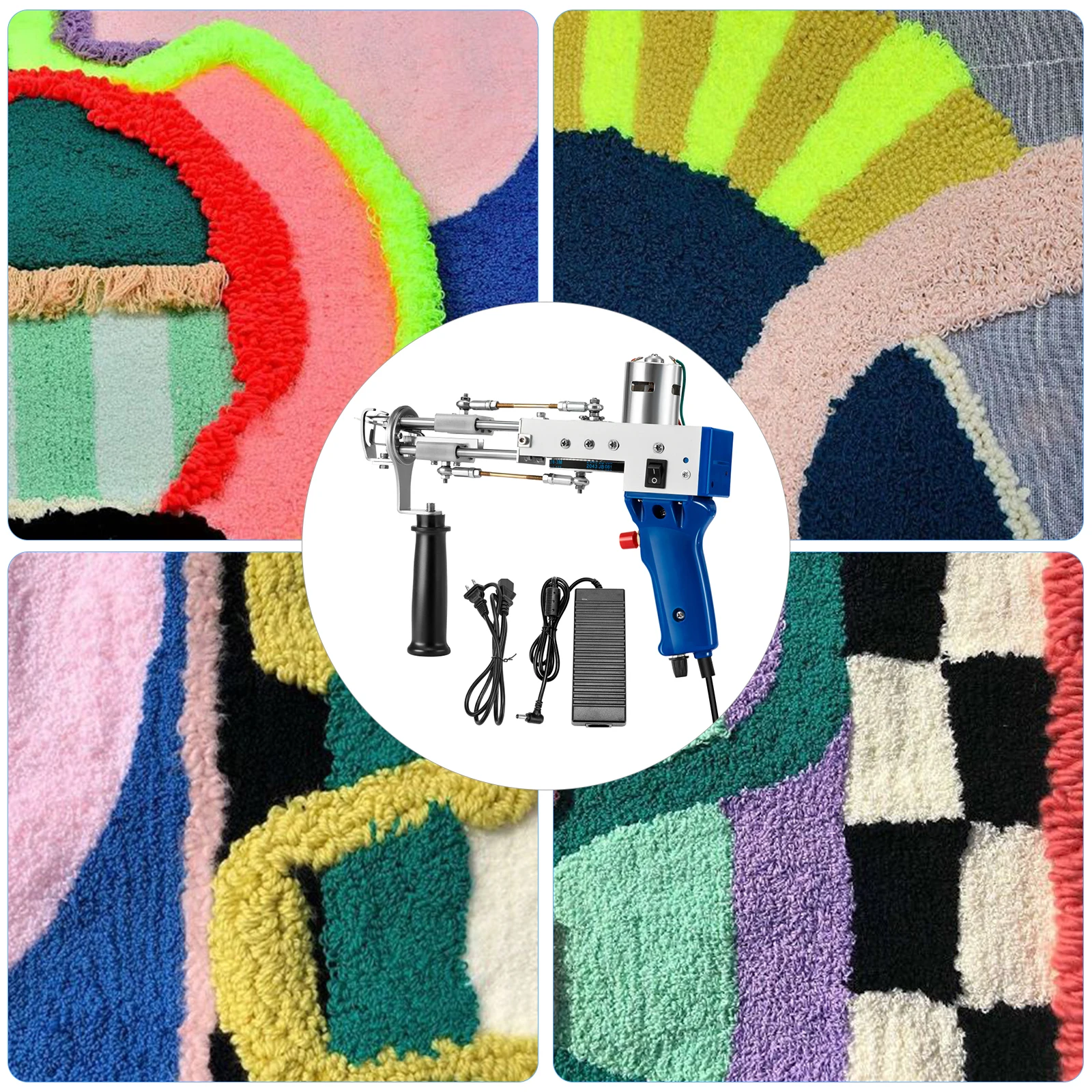 

2021 Electric Industrial Carpet Weaving Machine Carpet Tufting Gun Flocking Embroidery Machine Cut Loop Pile Knitting Machine