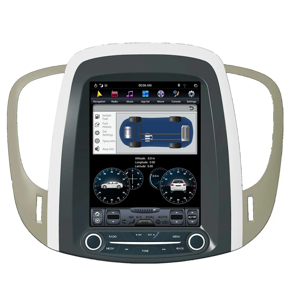 Автомобильный Android приборной панели 8 1 Tesla стиль экран Автомобильная Радио Лента