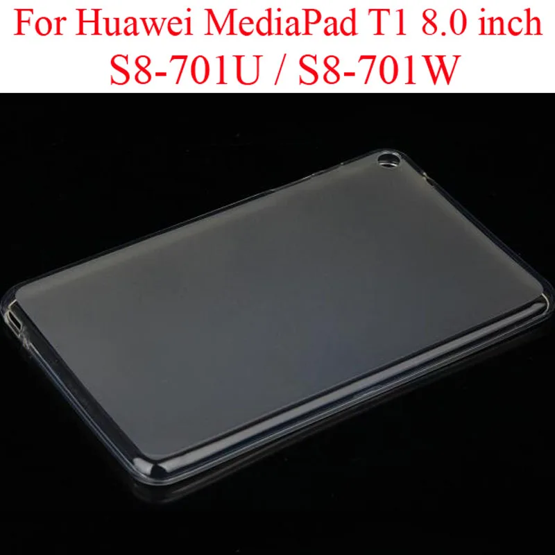 Мягкий прозрачный чехол для Huawe MediaPad T1 8 0 дюймов S8 701 701U силиконовый из ТПУ|coque
