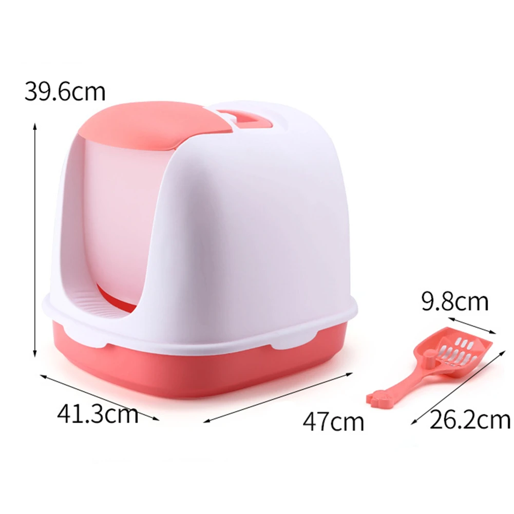 Полностью закрытый контейнер для кошачьего туалета с защитой от брызг щенков