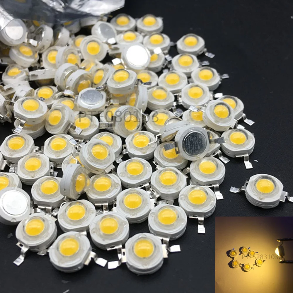 Светодиодная лампа высокой мощности CREE 1 Вт 3 диоды SMD 110-120LM LED s Chip для