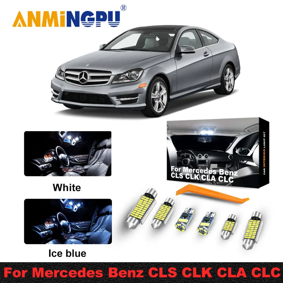 ANMINGPU для Mercedes Benz W218 W219 W208 C208 W209 C209 A209 C117 CL203 светодиодный комплект внутреннего