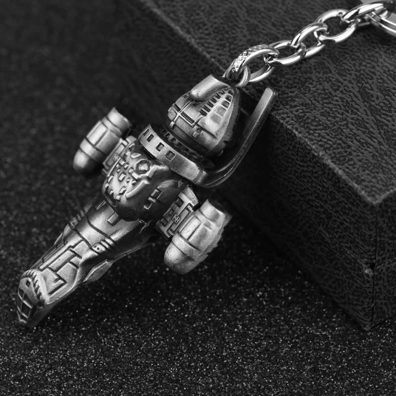 

Disney Movie Star Wars Republic Cruiser Pendant Keychain Consular-Class Space Cruiser Battleship Keyring Men Jewelry Gift