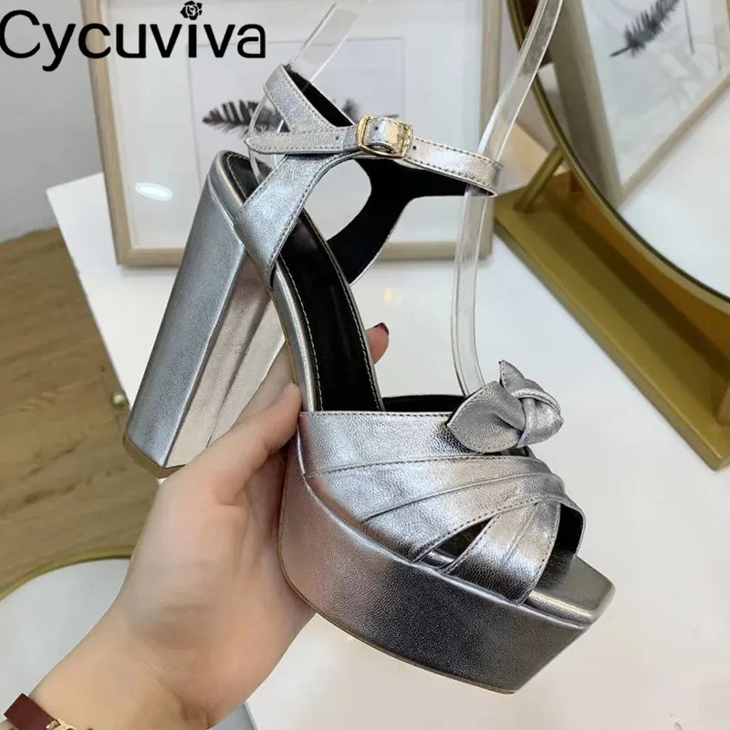 Шикарные босоножки на высоком каблуке с черным бантом удобная обувь для