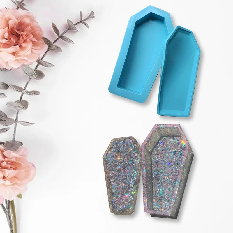 

Coffin Box Epoxy Resin Mold Storage Case DIY Crafts Polymer Clay Silicone Mould T4MD