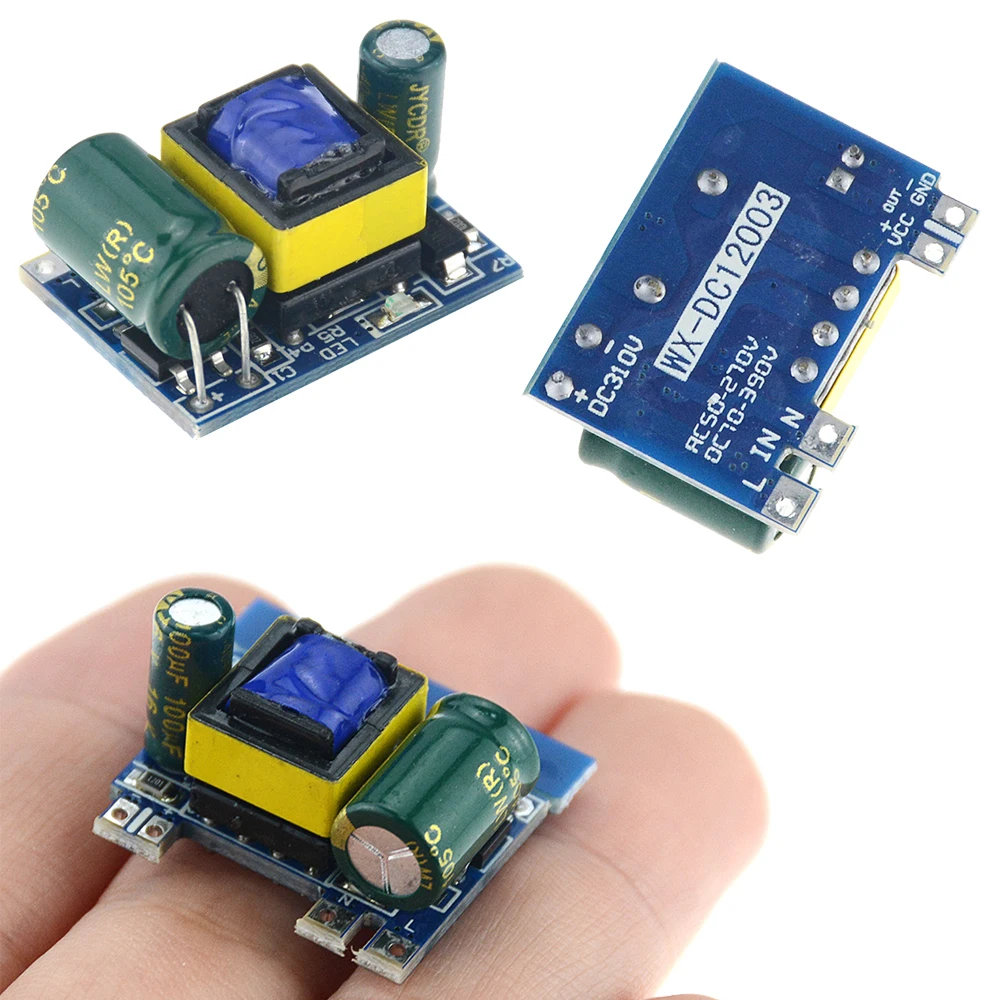Mini AC DC/220V To 12V преобразователь платы модуля питания 300mA (3 5 W) Lsolating Switch Power Module Общая