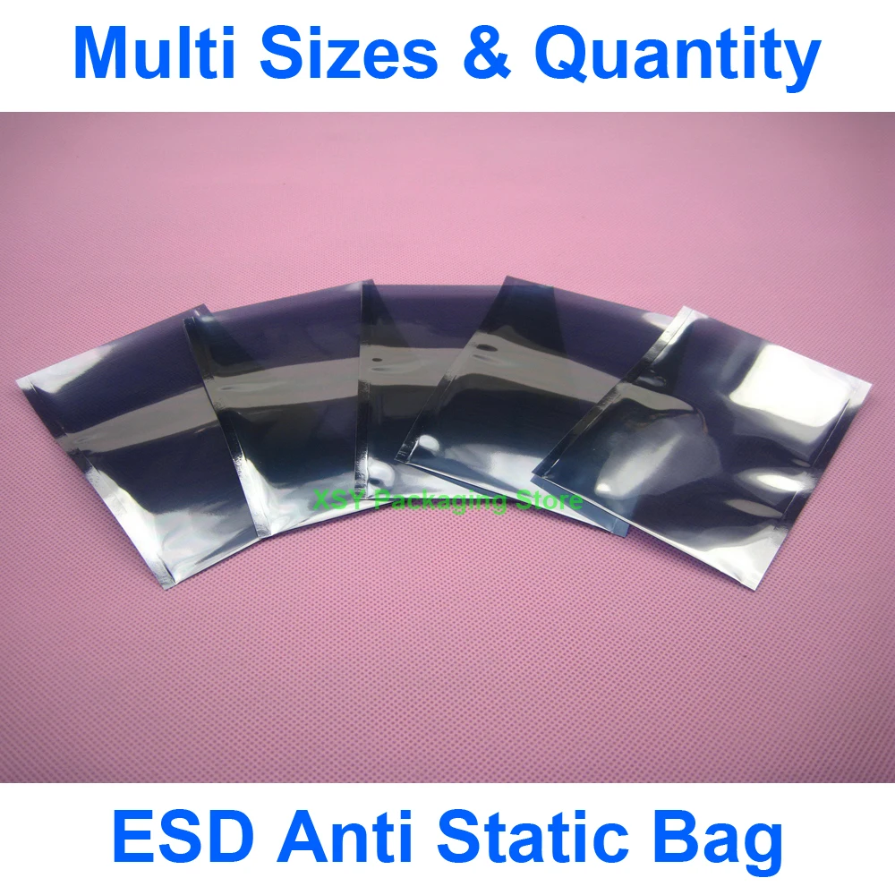 

Multi Sizes ESD Anti Static Bag Electronic Packing Pouch (Width 1.5" - 2.4") x (Length 3" - 4.3") eq. (40 - 60mm) x (80 - 110mm)