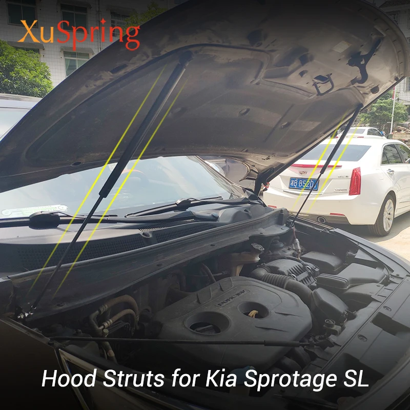 Для Kia Sportage SL 2010 2015 накладка на крышку капота газовая амортизационная распорка