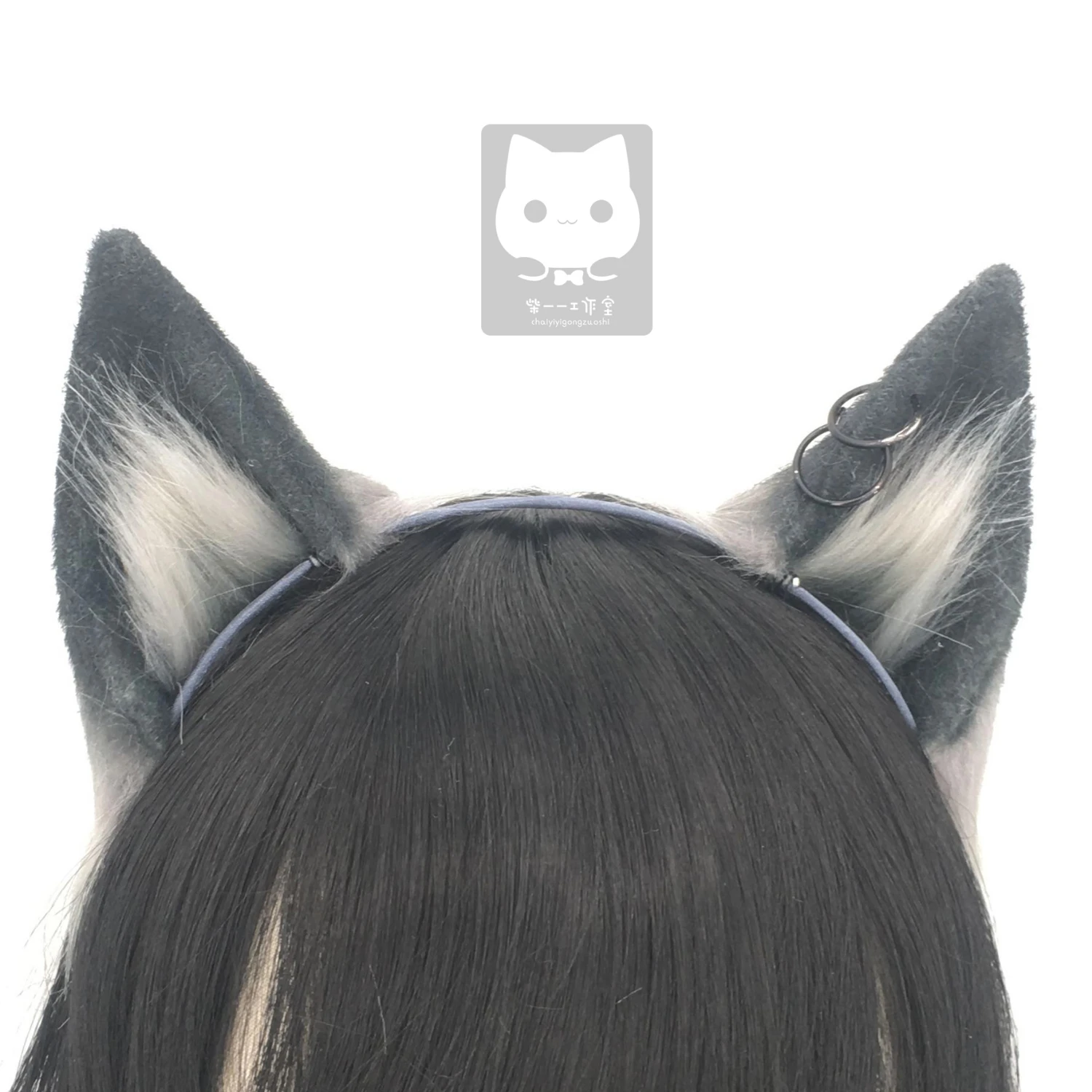 

New Arknights Texas Black Cat Neko Fox Ears Hairhoop For Anime Lolita Cosplay Costume Accessories