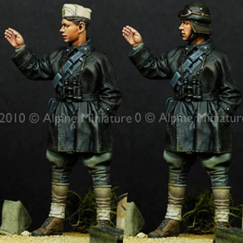 1/35 WW2 итальянская Экипировка AFV с 2 различными головками набор из смолы солдаты GK