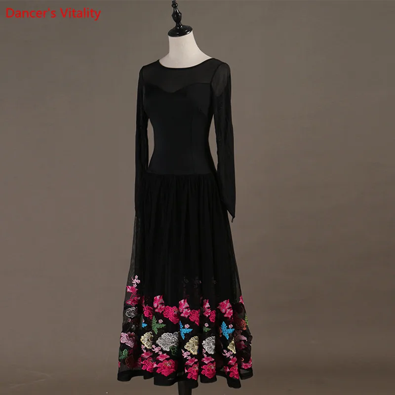 Новое платье для бальных танцев на заказ стандартные юбки платья Vestido De Formation Waltz