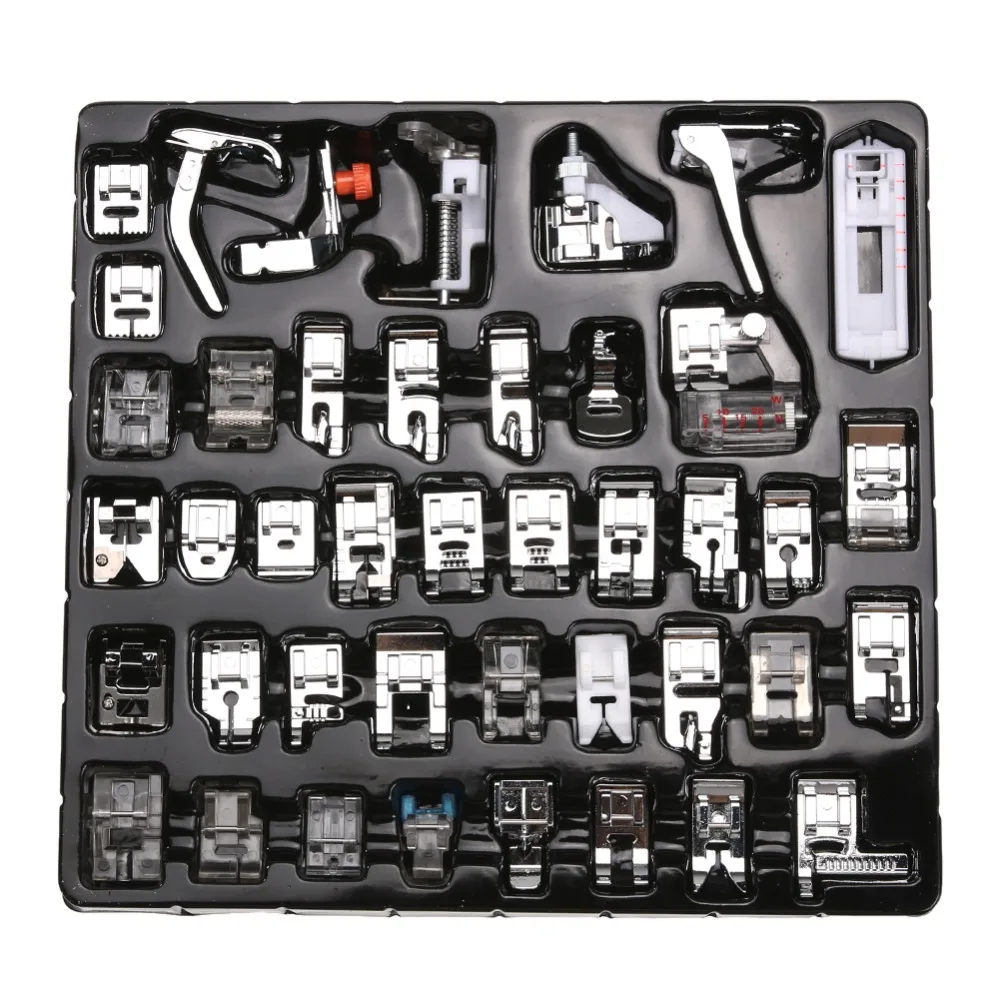 

Прижимные лапки для швейных машин, Набор комбинированных инструментов для вязания кожи, ткани, пэчворка