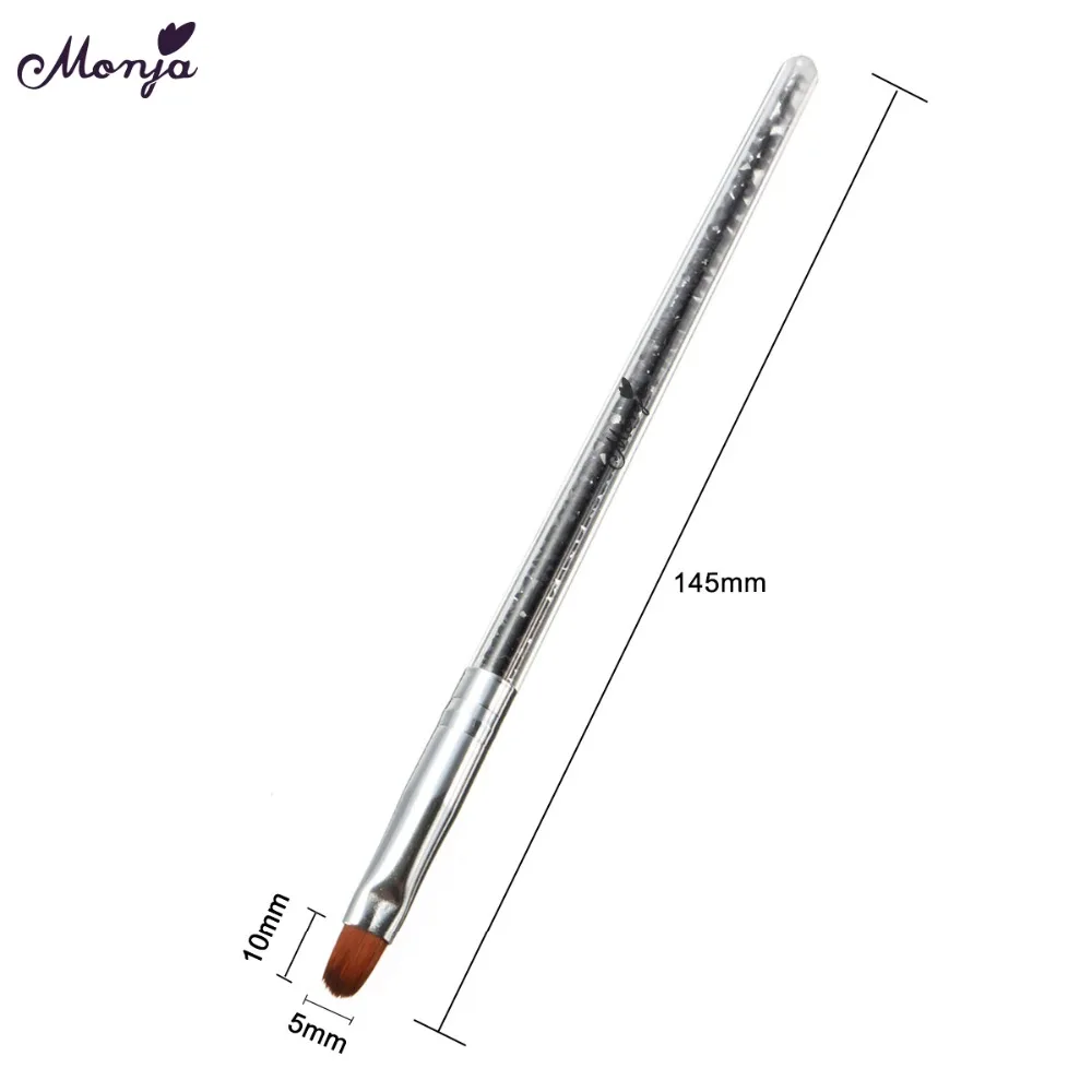 7 видов стилей для нейл-арта Monja плоская Веерная кисть наращивания ногтей