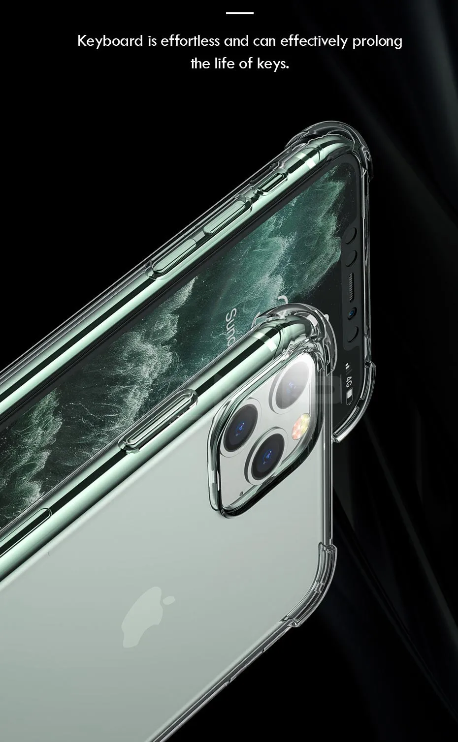 ZNP роскошный противоударный силиконовый чехол для iPhone 11 Pro Max мягкий прозрачный противоударный чехол s для iPhone X XR XS 11 Max чехол для телефона