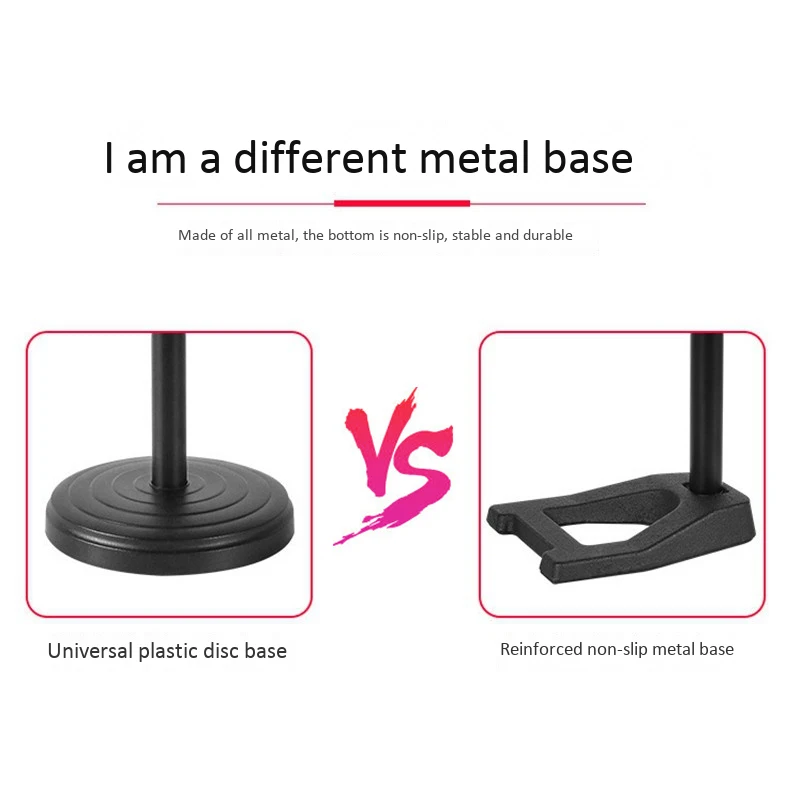 

Desktop Microphone Stand Microphone Stand Weighted Base with Shock Mount Adjustable for Radio Broadcast Reacording