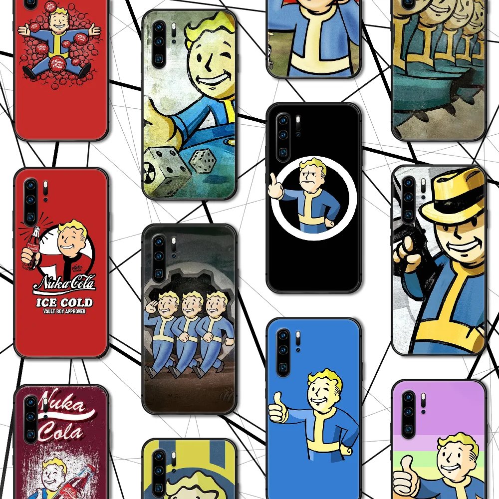 

Fallout 4 Game Phone Case For Huawei P Mate 10 20 30 40 Pro Lite Smart 2019 2021 black Hoesjes Silicone Back Soft Cover Fashion