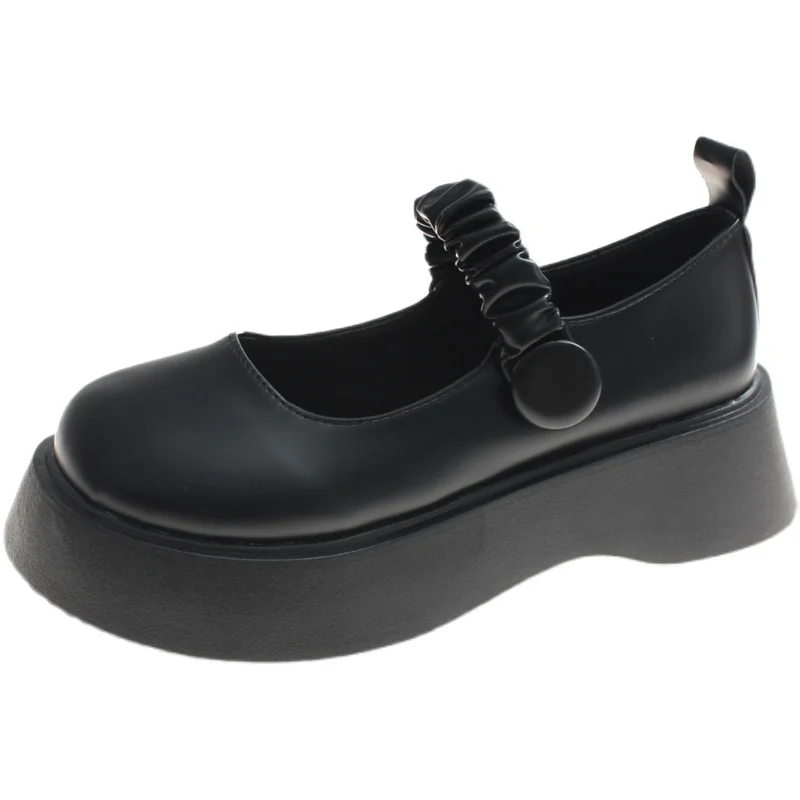 

2021 летние новые стильные кожаные туфли в стиле ретро Мэри Джейн маленькие женские черные с юбкой японские туфли jk туфли с большим носком на ...