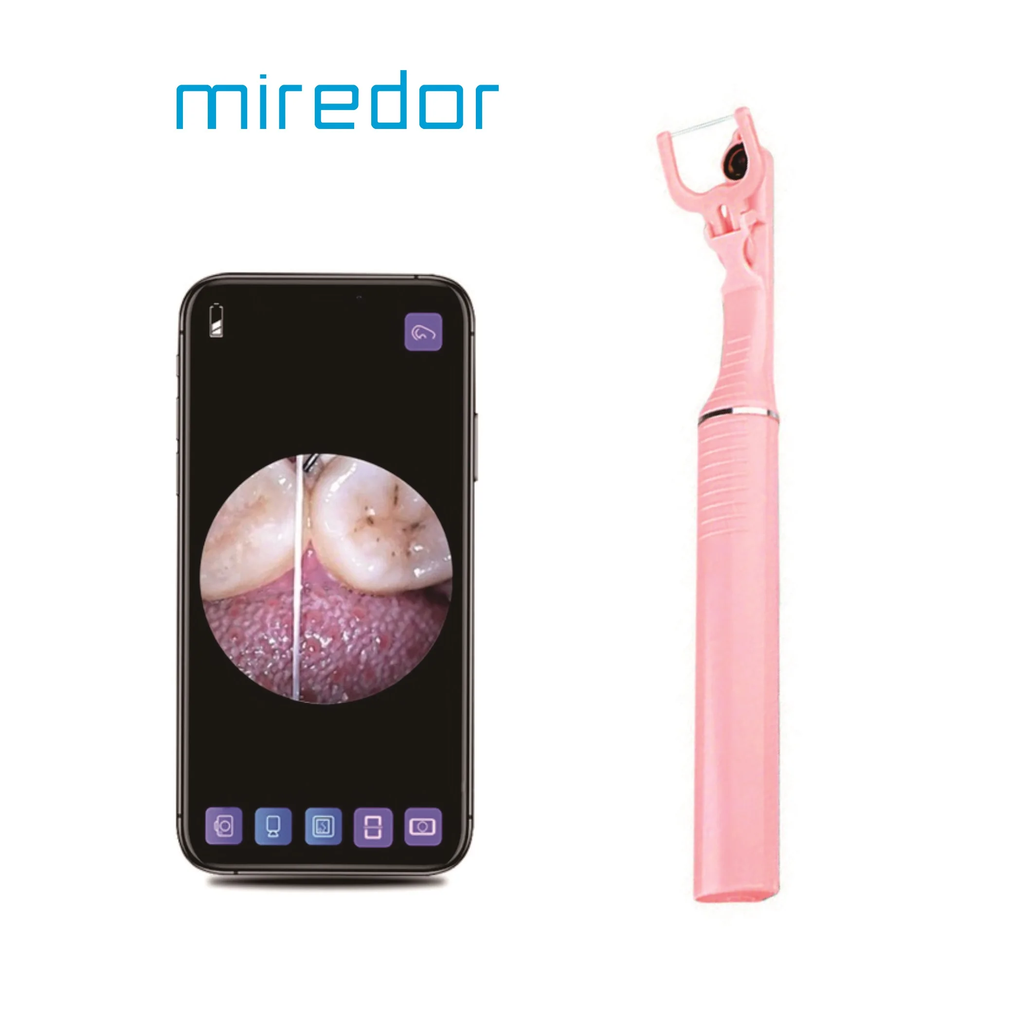 Miredor Visual Water Flosser With Camera, Smart Oral Dental Scaler Teeth Cleaning Machine With 3.0 Mega Pixels Endoscope