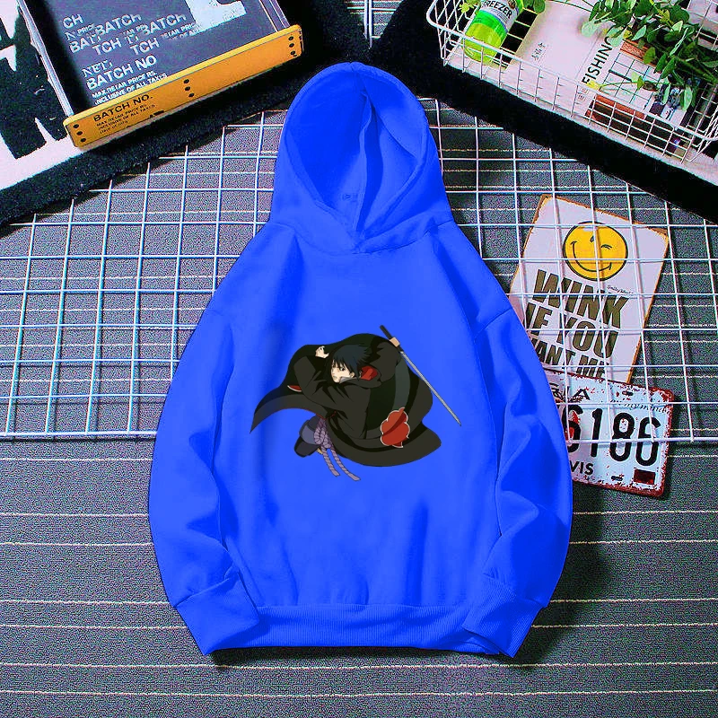 

2021 Boy Sweaters Girl's Clothes 3-14T Narutoi Cartoon Woolen Fleece Kinder Outwear Harajuku Comfortable Tops Kids Hoodies