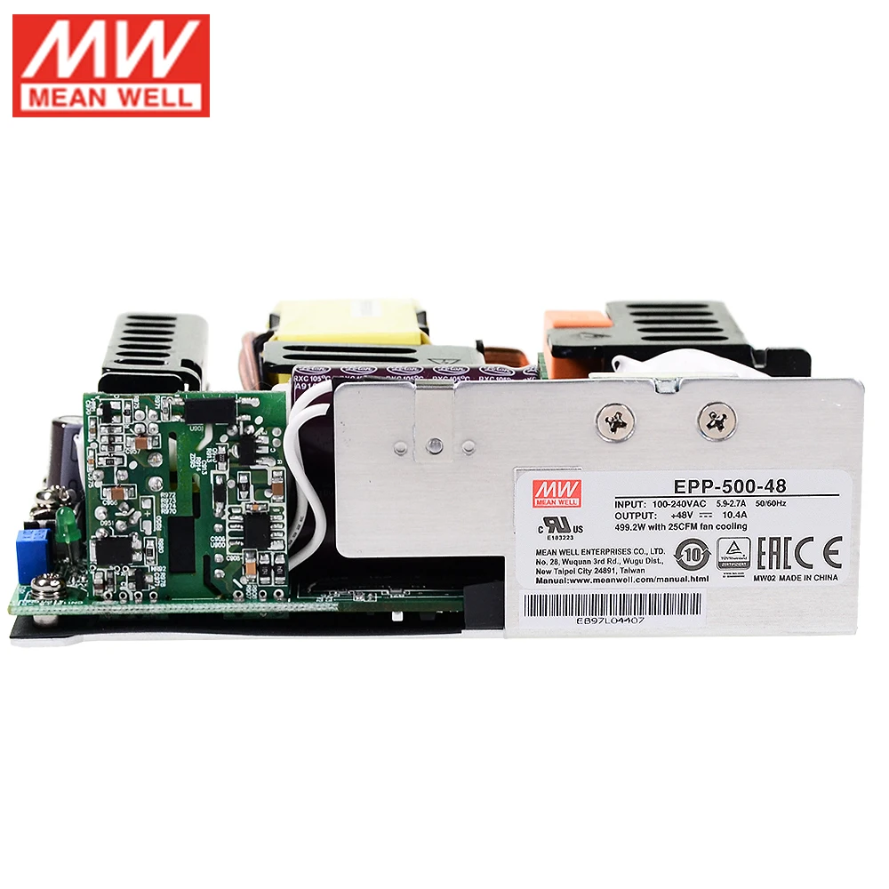 MEAN WELL EPP 500 48 Вт 10.4A В высокая эффективность миниатюрный 5 &quotx 2&quot промышленный