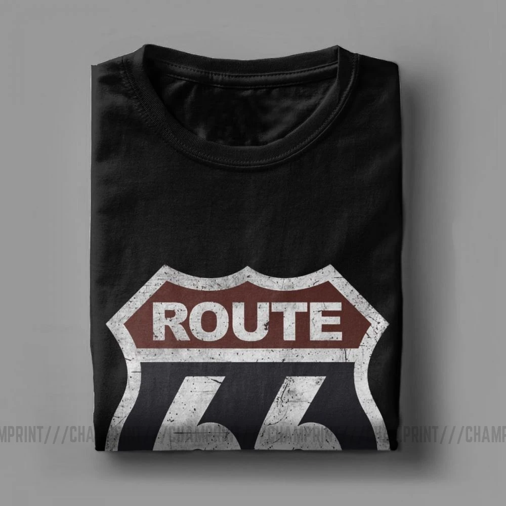 Men's Route 66 Vintage T-Shirts - Historic Mother Road Inspired Hipster Tee image 4
