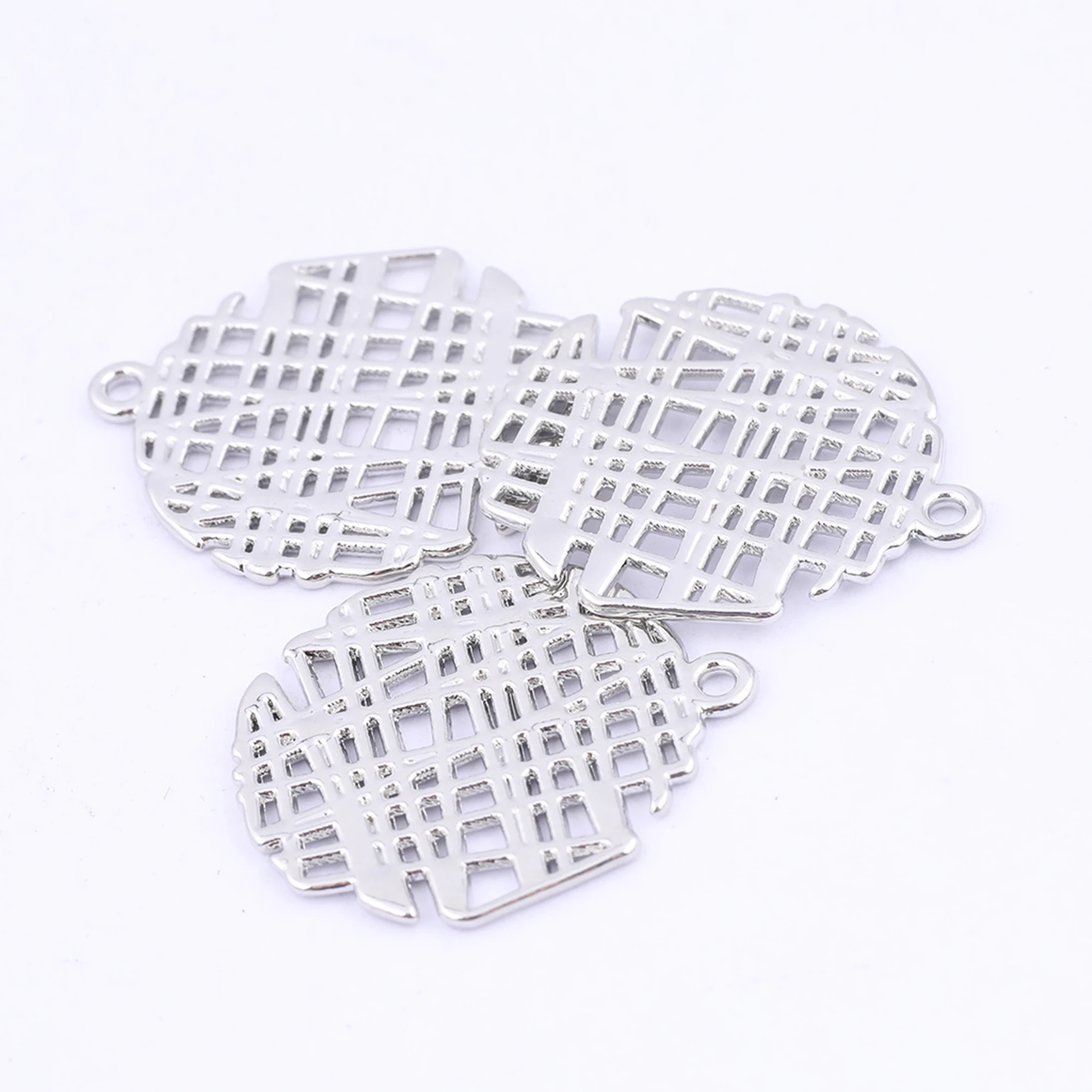 Круглые позолоченные серьги-подвески 10 шт 25 мм