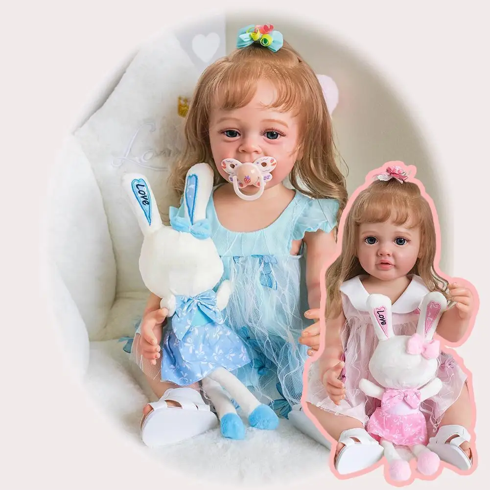 

55CM Full Body Silicone Soft Reborn Toddler Princeess Layers 3D Yannik Handmade Skin Painting Multiple Lifelike doll H8U0