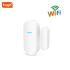 Tuya Smart WiFi датчик для двери дверь открытойзакрытый детекторы Wi-Fi сигнализации дома Совместимость с Alexa Google Home приложение Tuya