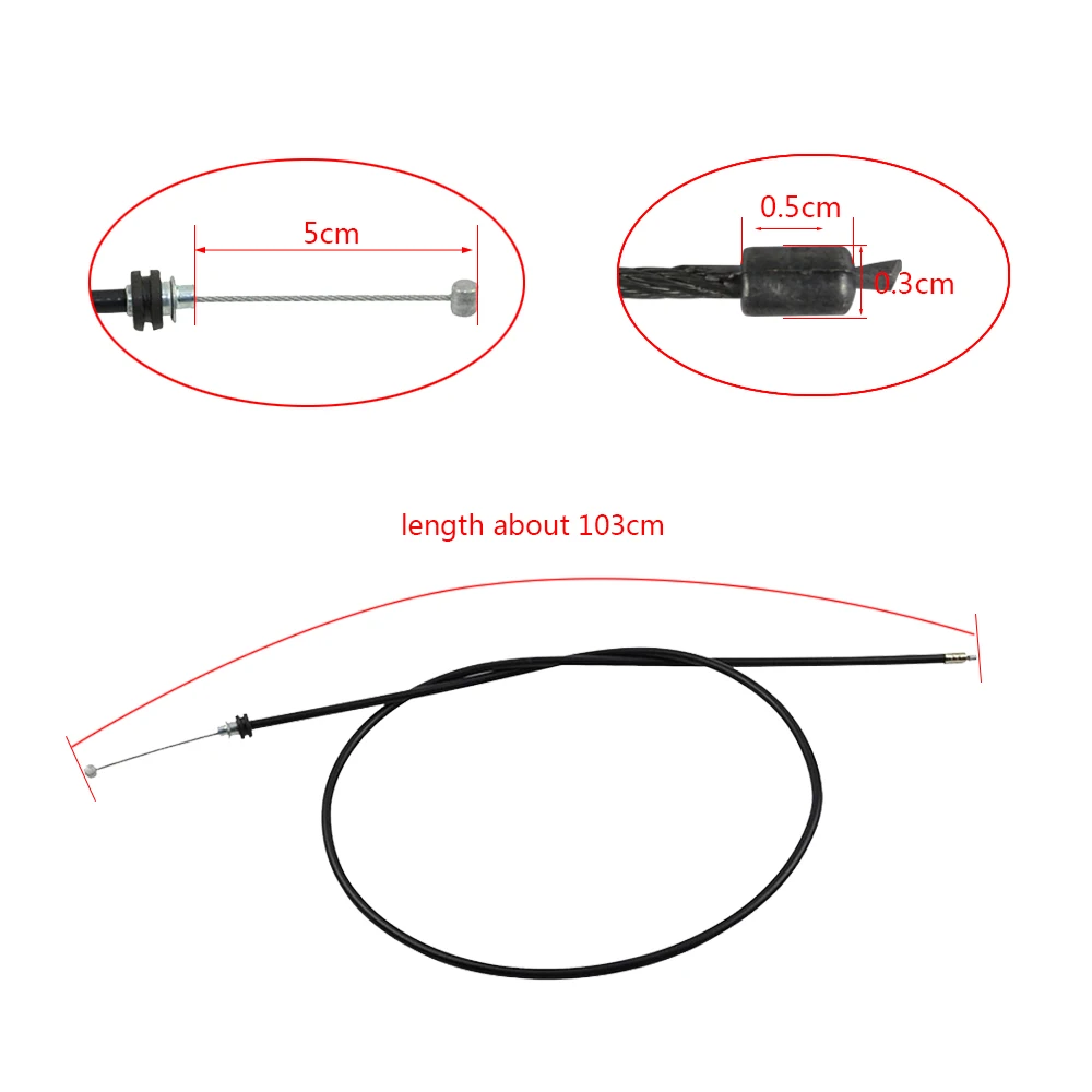 New Arrival 103CM 40&quot Throttle Cable for Suzuki LT80 LT 80 ATV Quad Sport 1987 - 2006 Mini Moto Dirt Bike Motorcycle Accessories |