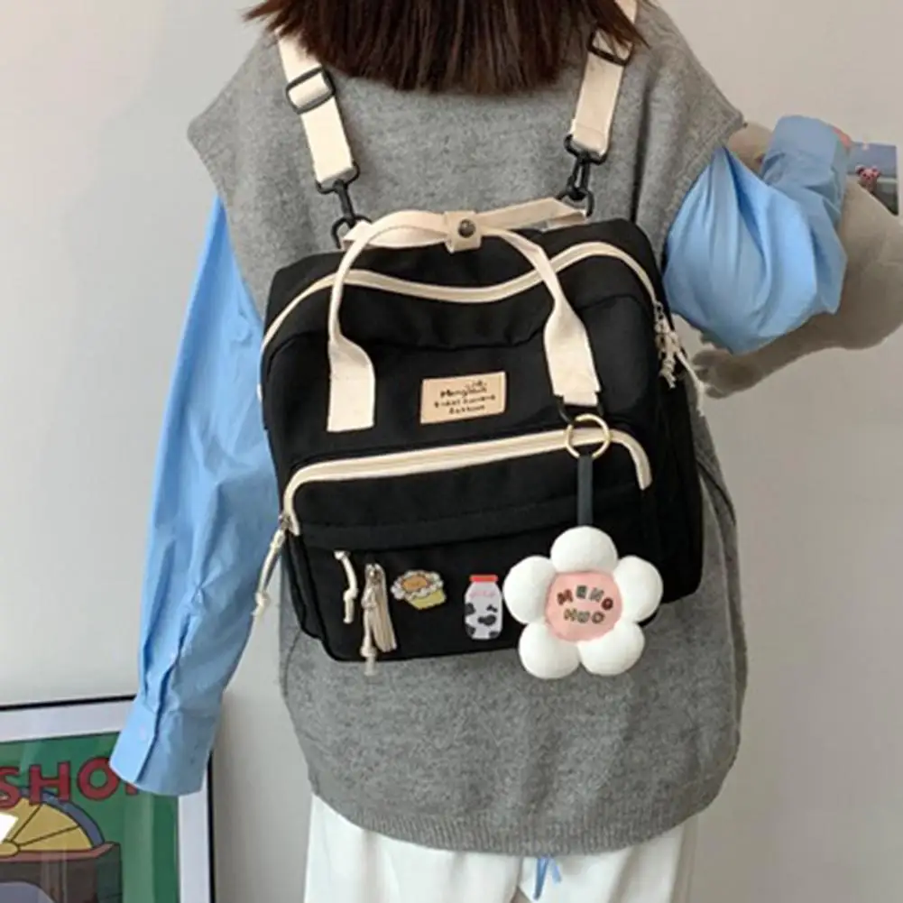 Водонепроницаемый холщовый мини-рюкзак в Корейском стиле для женщин, модный дорожный школьный ранец для девушек, сумка на плечо