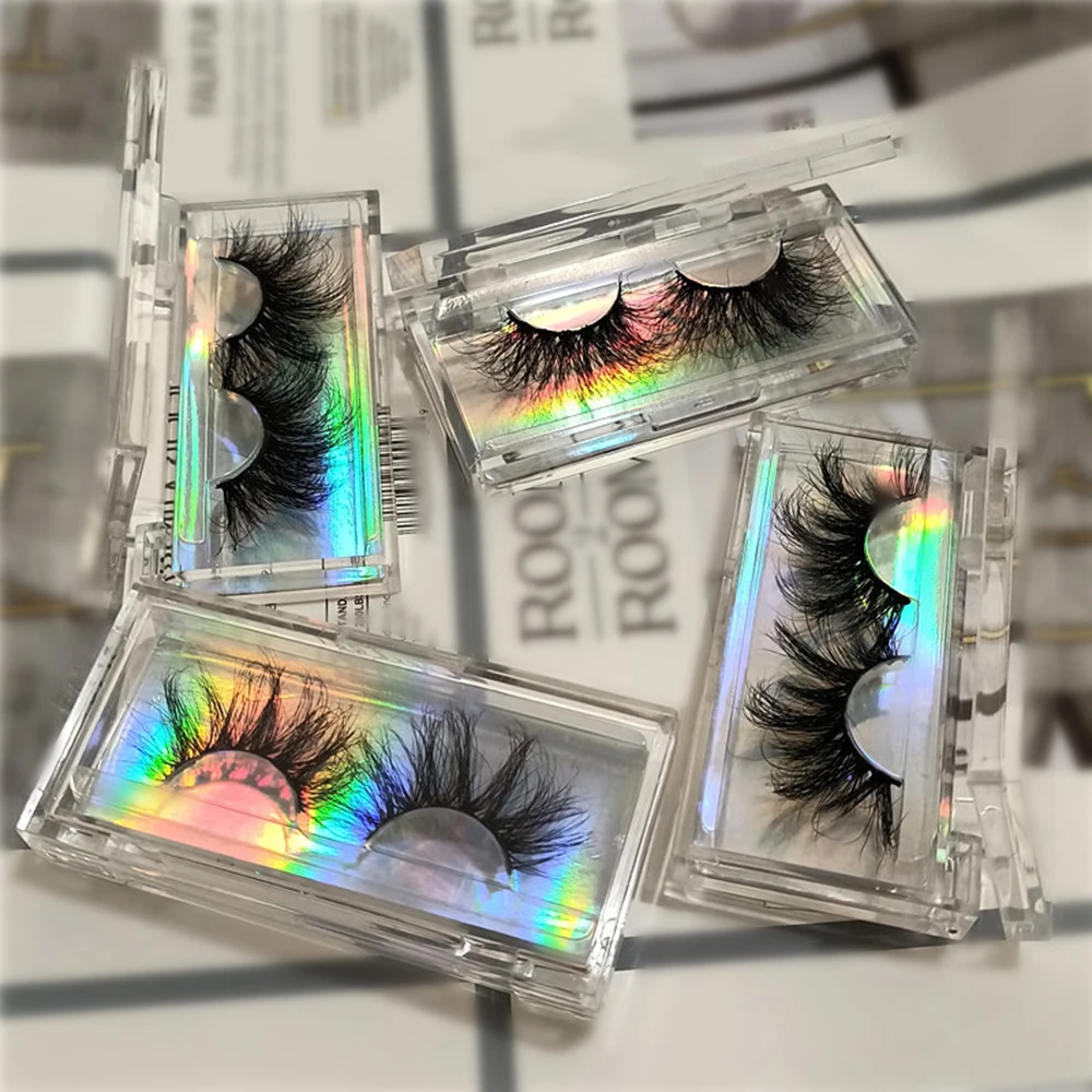 

1Pair 3D Mink False Eyelashes 20mm Soft Natural Thick Wispies Fake Lashes Makeup Extension Cruelty-free Natural Handmade Eyelash