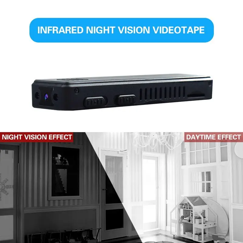 Мини DV камера HD 1080P ночное видение видеокамера Автомобильный видеорегистратор инфракрасный видео рекордер Спортивная камера Фонарик Поддержка TF карта камера