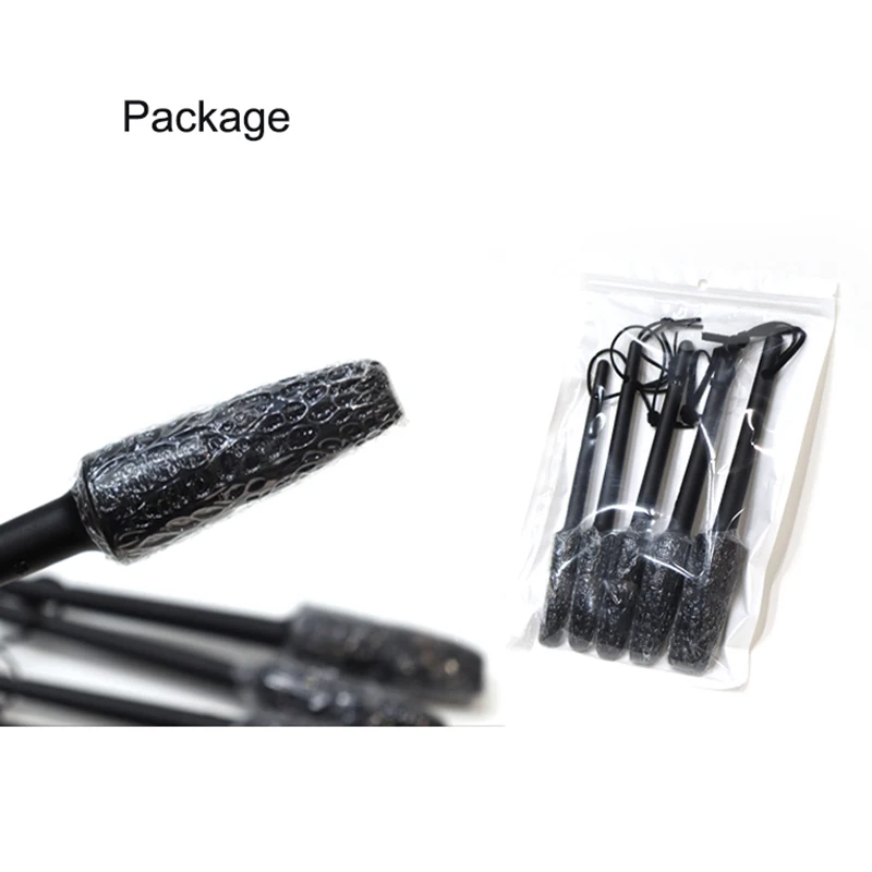 

2021 New 5pcs/Set PP Hair Car Detailing Brush Black Brushes for Interior Cleaning Wheel Gap Rims Dashboard Air Vent Trim