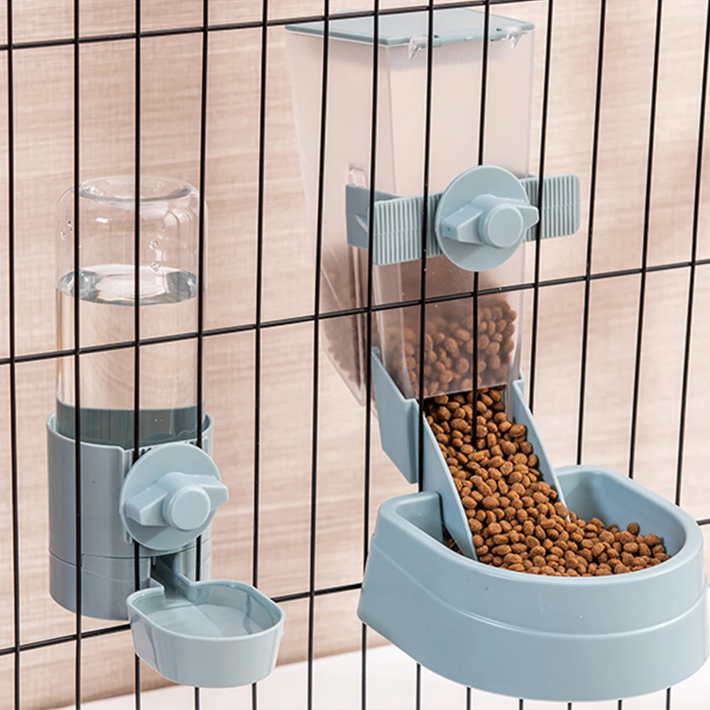 

Pet Dogs Cats Bottle Automatic Feeder Bowl Cat Cage Hanging Automatic Drinking Bottle Distributeur Automatique Feeding Container