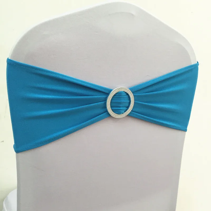 WedFavor 100 шт Коралловая лайкра стрейч на стул галстуки-бабочки эластичная Подвязка