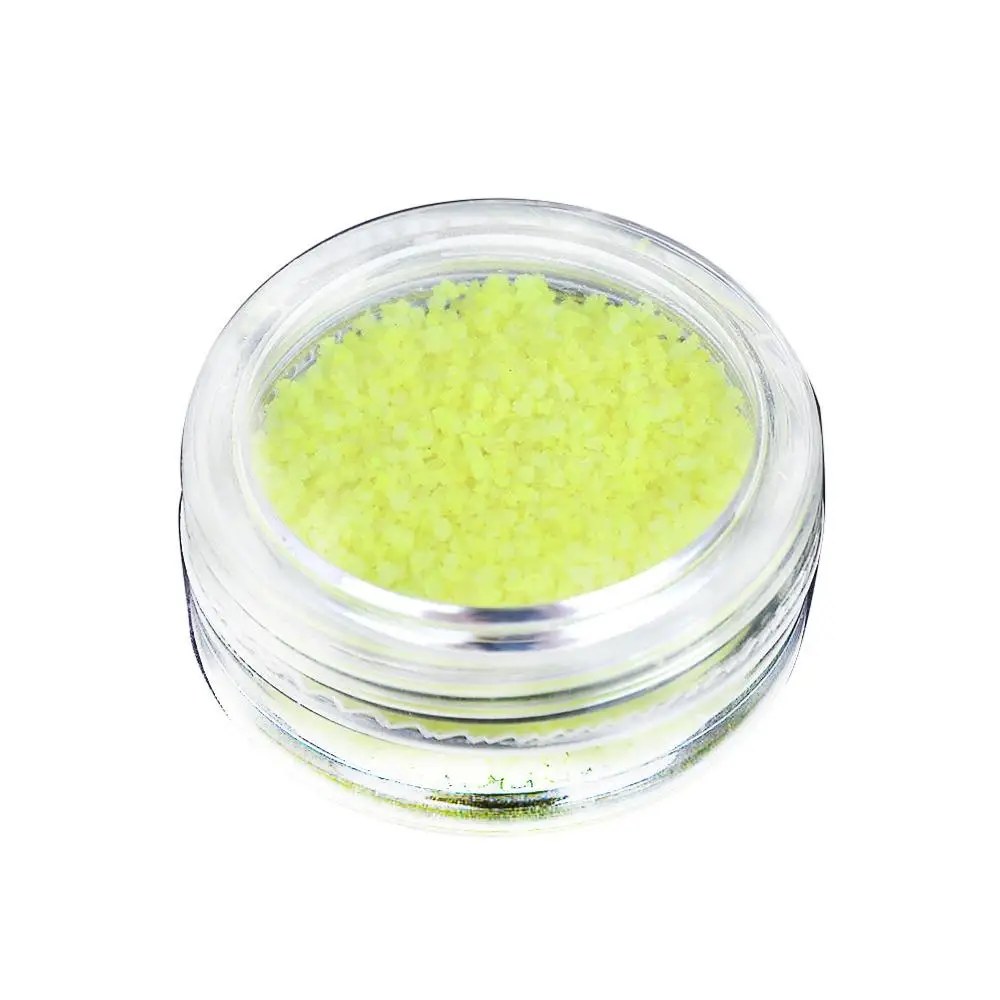 Light Yellow BeautyBigBang 8 цветов, пудра для дизайна ногтей, Сияющие частицы песка с флуоресцентным камнем, мелкий гравий, украшение для ногтей, блестящий камень - Цвет: Light Yellow