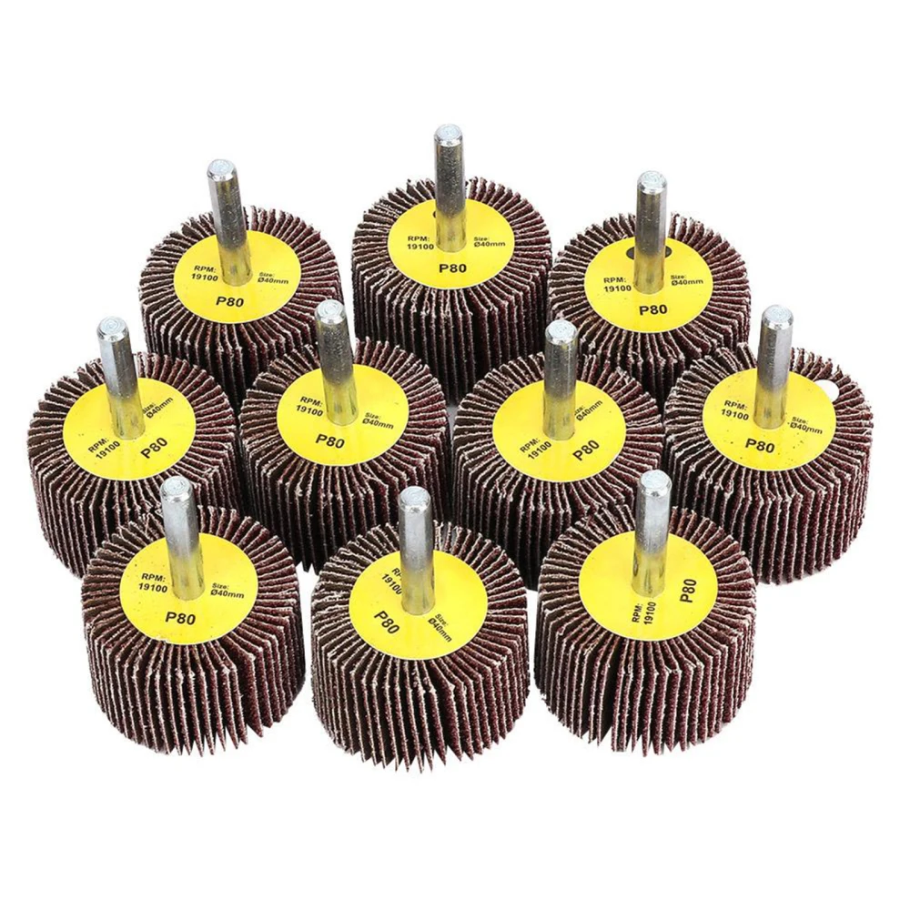 

Grinding Head Polishing Sandpaper Wheel 40*25*6 Impeller Louver With Handle Rotary Tool