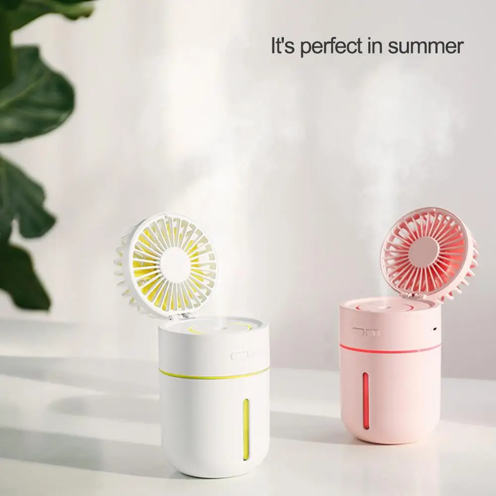 Новый спрей увлажнитель воздуха вентилятор 2 в 1 ручной Портативный мини