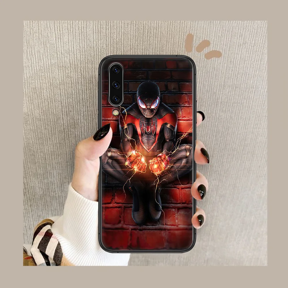 

Spiders Man Super hero Phone Case Cover For Samsung Galaxy A10 A20 A30 E A40 A50 A51 A70 A71 J 5 6 7 8 S black Etui Silicone