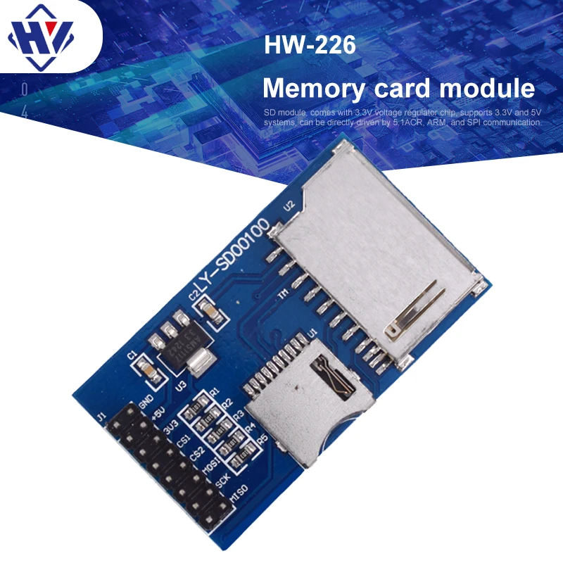 

Micro SD / TF Card 2 Way Memory MCU Expansion Board Storage Module 2 Ways for Arduino Development Board Support 3.3V/ 5V Systems