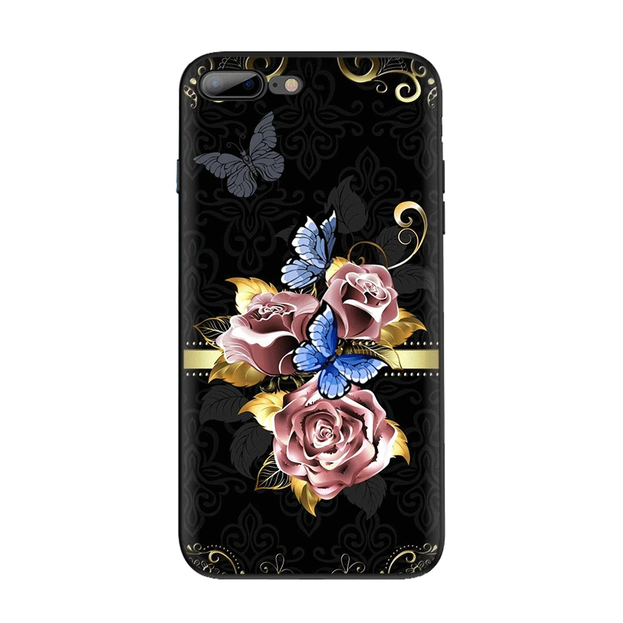 Чехол для мобильного телефона TPU iPhone 11 Pro X XR XS Max 7 8 6 6s Plus SE 5 5S чехол Бабочка белые