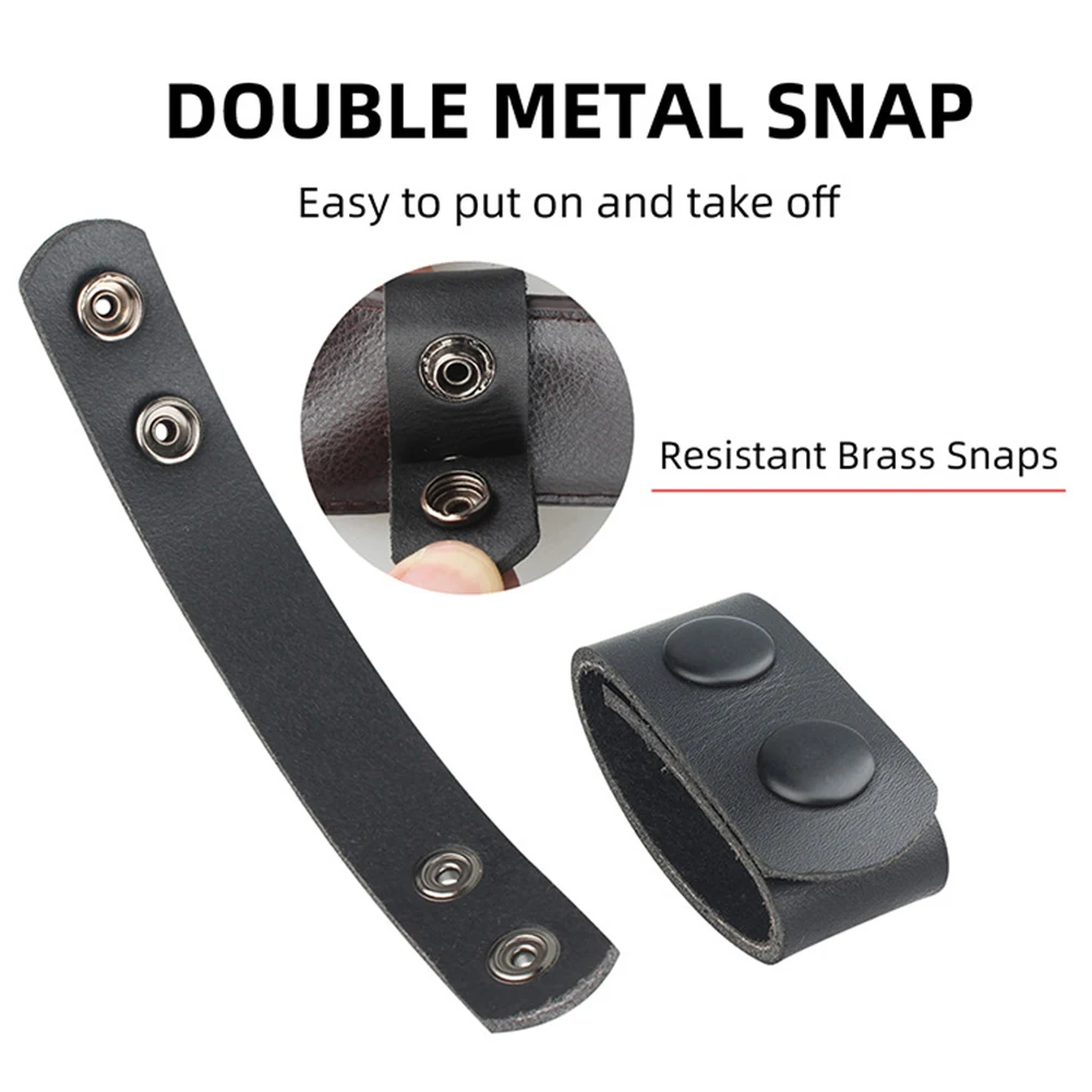 

4pcs New tactical belt fastening buckle Double Snap Belt Keeper Leather Loop Belt Buckle for Outdoor Hunting