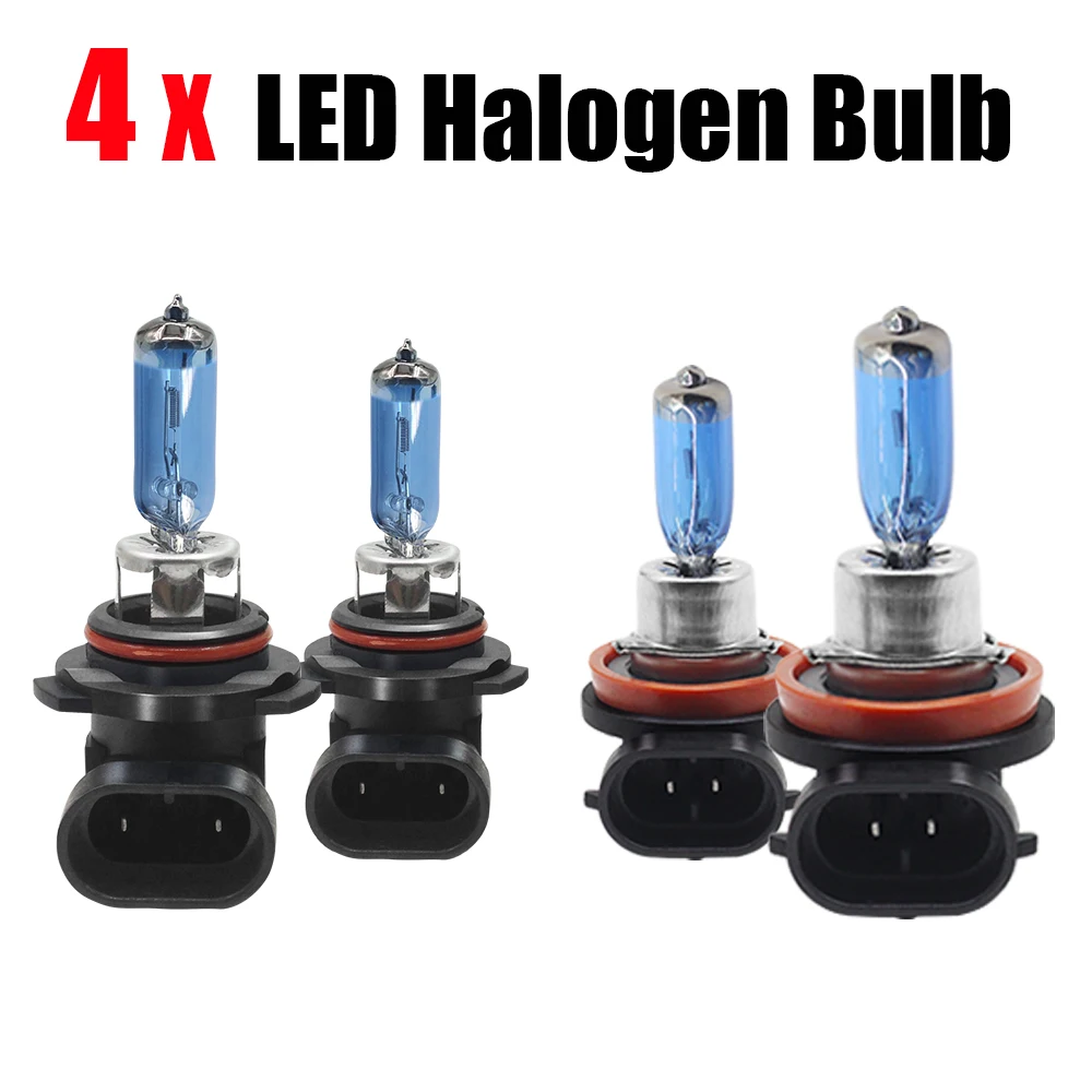 Halogen Headlight Buildreamen2 4X9005 H11 Автомобильные фары дальнего ближнего света светодиодный галогенная фара Свет Белый 12 В для Ford Edge 2007 2008 2009 2010 - Цвет: Halogen Headlight
