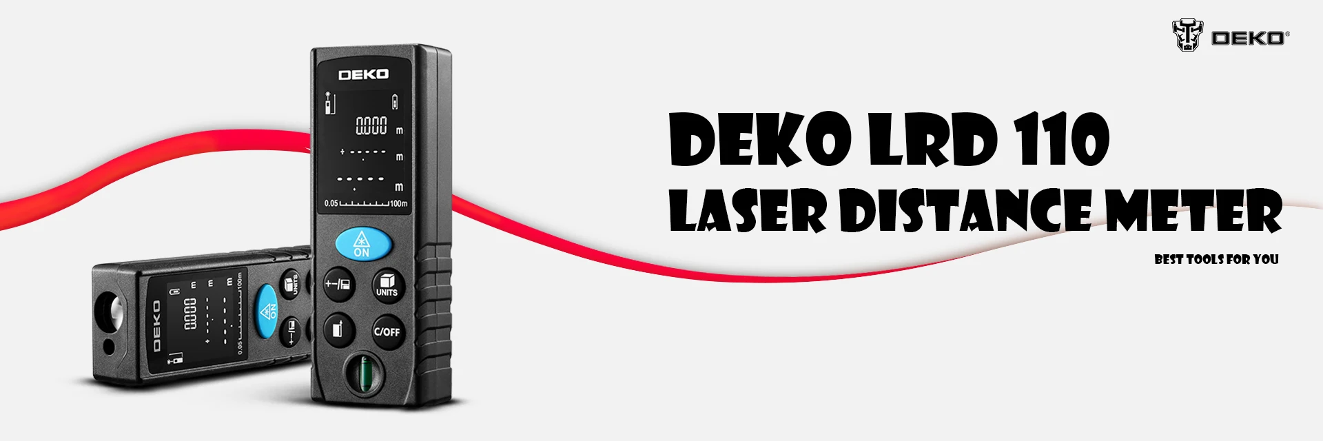 Ручной лазерный дальномер DEKO LRD110, 40 м, 60 м, 80 м, 100 м, мини лазерный дальномер, лазерный дальномер, дальномер, измеритель диастиметра