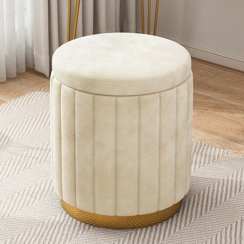 

Nordic light luxury makeup stool household round stool bedroom dressing stool net red makeup chair girl cute ins kids stool
